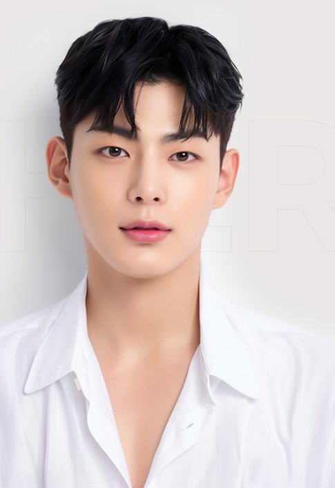 흰 셔츠 남성 모델 정면